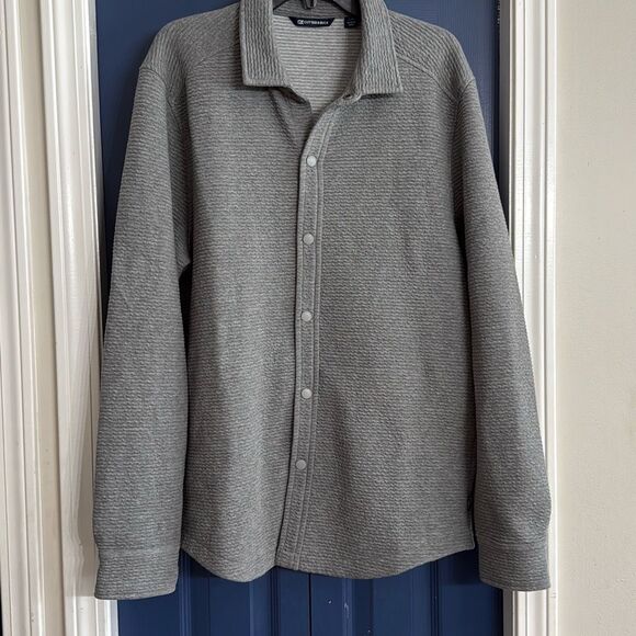 Cutter & Buck Coastal Shirt Jacket a polished Heather Size L - Picture 4 of 8